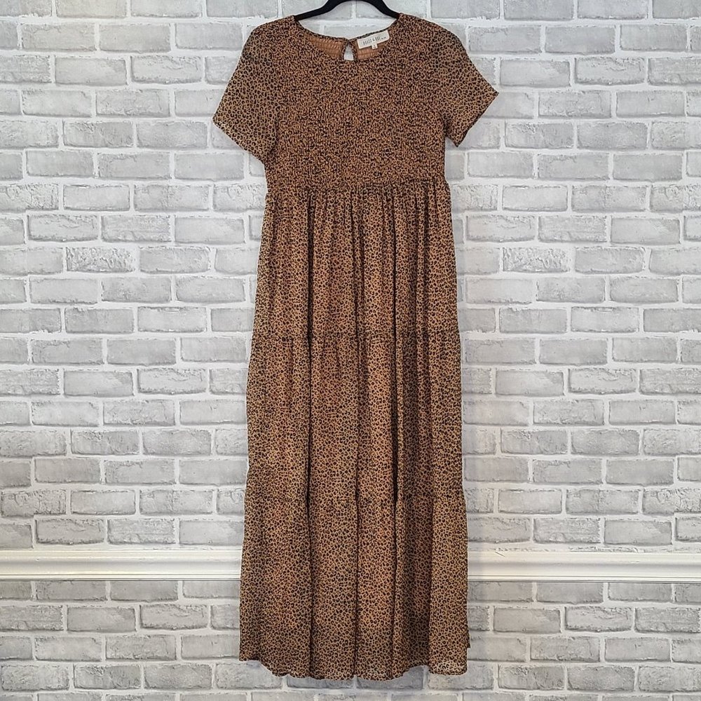 Elegant Brown Maxi Dress